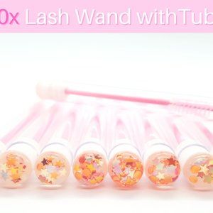 10x Lash Wands With Tube- Mascara Brush Brush Wand